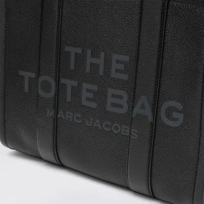 Marc Jacobs Women Black Leather Medium The Tote Bag Handbag In Black