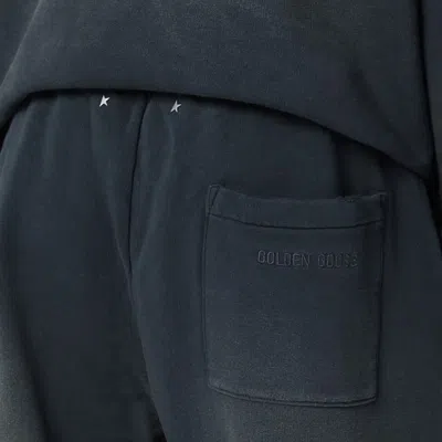 Golden Goose Distressed-effect Black Jogger Pants Men In Black