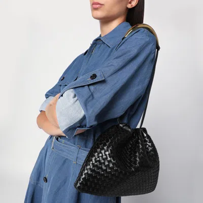 Bottega Veneta Black Intrecciato Dustbag Handle In Black