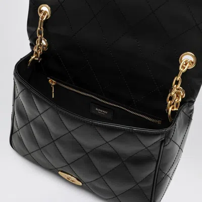 Burberry Small Strand Quilted Leather Shoulder Bag In Black