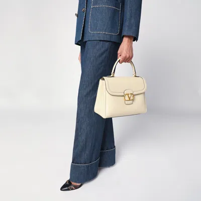 Valentino Large 9to5 Shoulder Bag In Butter Color In White