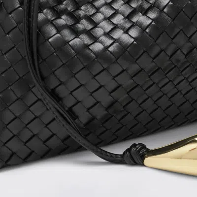 Bottega Veneta Black Intrecciato Dustbag Handle In Black