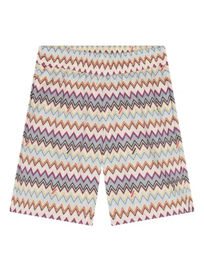 Missoni Zigzag-pattern Swim Shorts In Multi