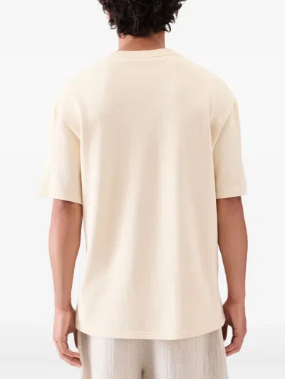 Jacquemus Item O-neck Short-sleeved T-shirt In White