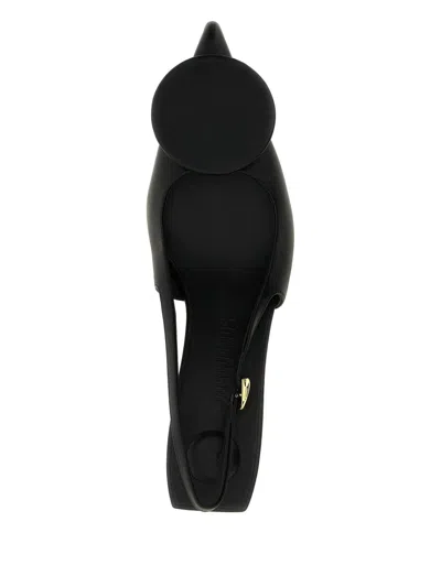 Jacquemus 45mm Les Chaussures Duelo Leather Mules In Black