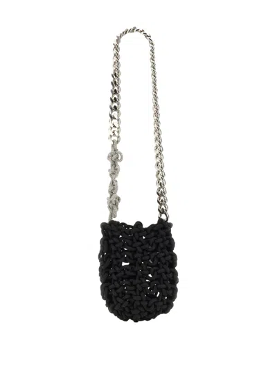 Kara Knot Shoulder Bag In Black