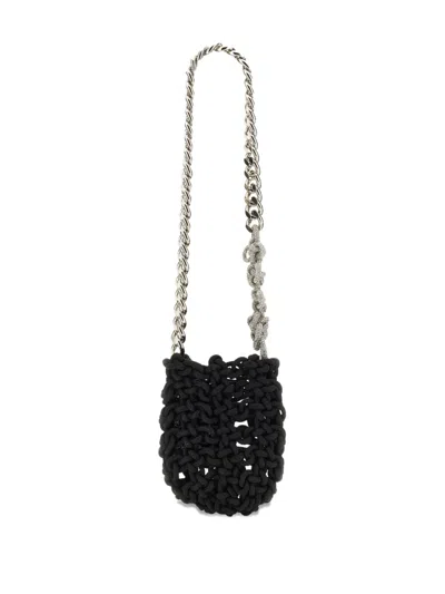 Kara Knot Shoulder Bag In Black