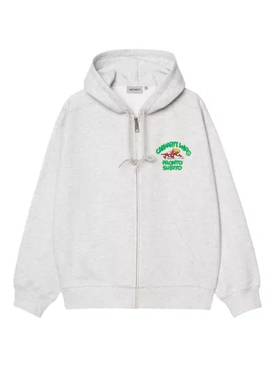 Carhartt 'pronto' Full-zip Hoodie In Gray