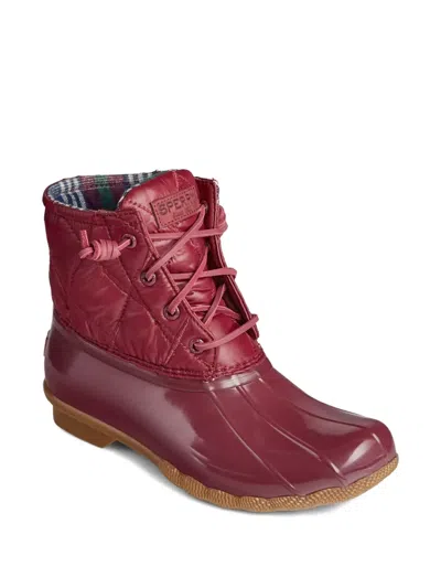 Sperry Saltwater "red" Boots In Red