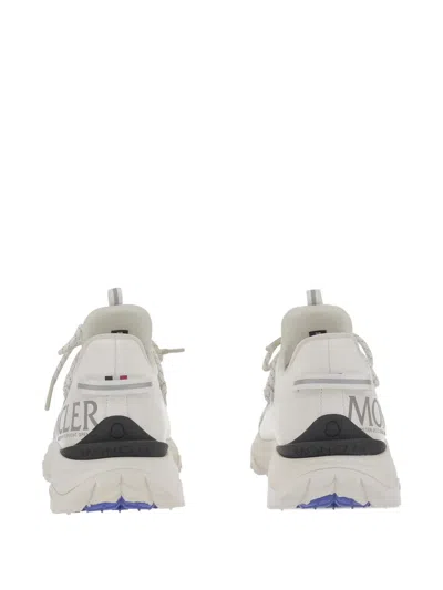 Moncler White Nylon Sneakers In Neutral