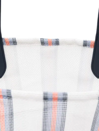 Kenzo Large Coast Lines Tote Bag In White