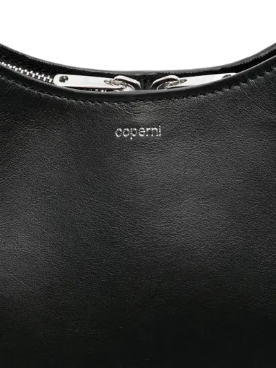 Coperni Medium Soft Swipe Leather Shoulder Bag In Black