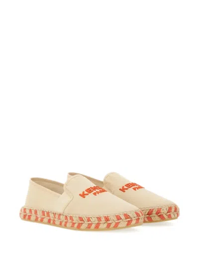 Kenzo Logo Braided Sole Espadrille In Neutral