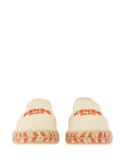 Kenzo Logo Braided Sole Espadrille In Neutral
