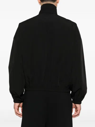 Fear Of God Nylon Zip-up Sweatshirt In Black
