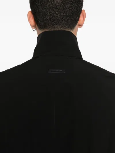 Fear Of God Nylon Zip-up Sweatshirt In Black