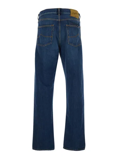 Jacob Cohen Sean Embroidered-pocket Jeans In Multi