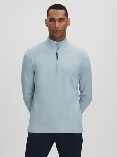 Reiss Castore Blue Silver Castore Performance Quarter-zip Funnel Neck Top