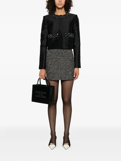 Self-portrait Jacket In Black