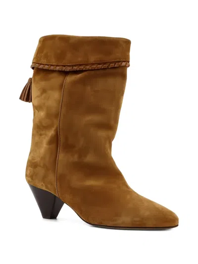 Isabel Marant Edrik 45 Suede Ankle Boots In Brown