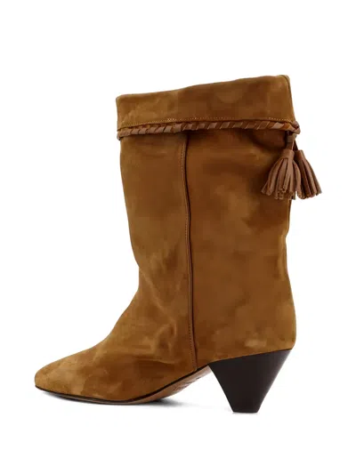 Isabel Marant Edrik 45 Suede Ankle Boots In Brown