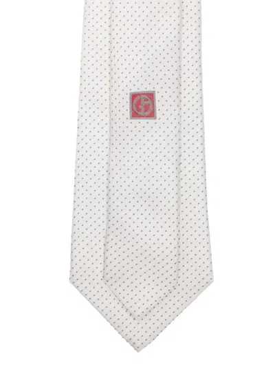Giorgio Armani Tie In White