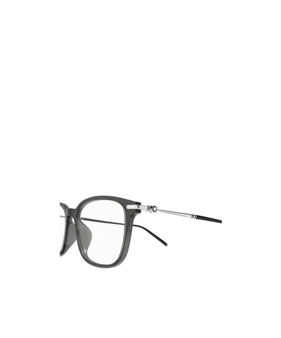 Montblanc Eyewear Rectangular Frame Glasses In Black