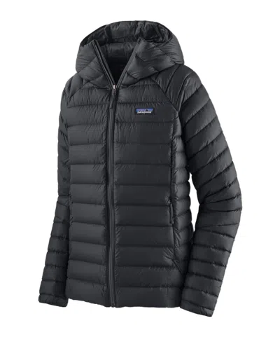 Patagonia Down Sweater Hooded Down Jacket In Black