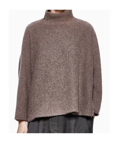 Giorgio Armani Mud Cashmere Oversize Sweater In Multi