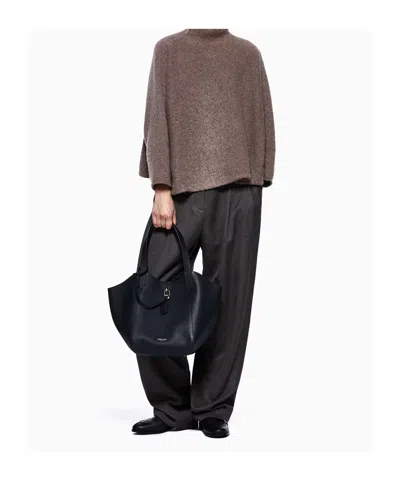Giorgio Armani Mud Cashmere Oversize Sweater In Multi
