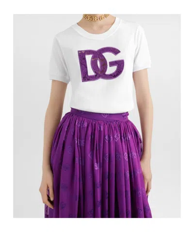 Dolce & Gabbana Lace T-shirt In White
