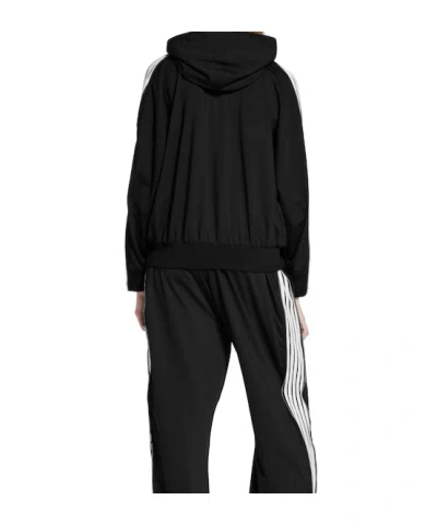 Balenciaga Black Zip-up Sweatshirt Loop Sports Icon In Black