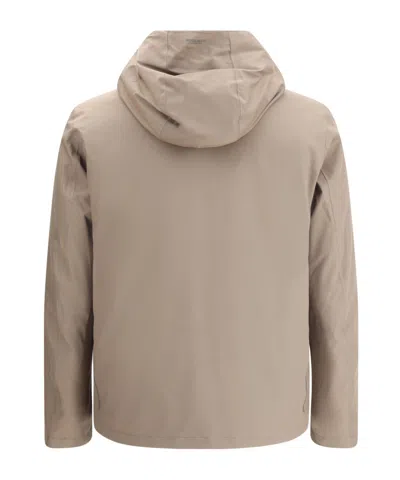 Woolrich Beige Polyester Shell Jacket In Gold