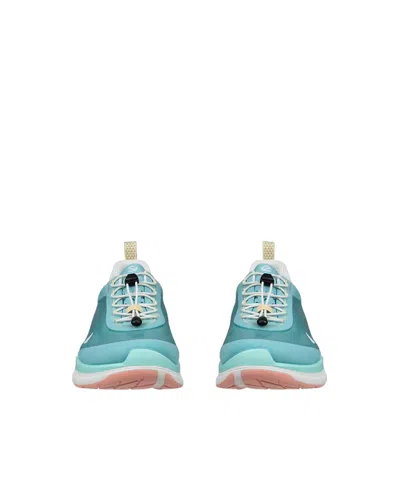 Ecco Breathable Textile Sneakers With Toggle Lace System In Blue