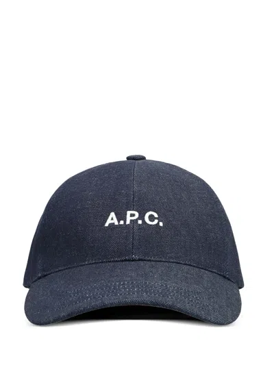 Apc Navy Asics Edition Charlie Baseball Cap In Blue