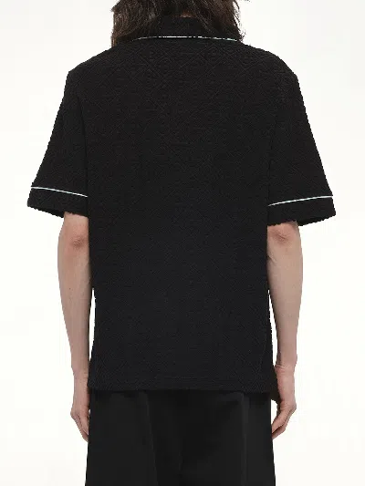 Casablanca Mens Towelling Monogram Shirt In Black