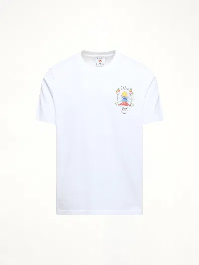 Casablanca Casa Way Mountain Printed T-shirt In White
