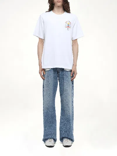 Casablanca Casa Way Mountain Printed T-shirt In White