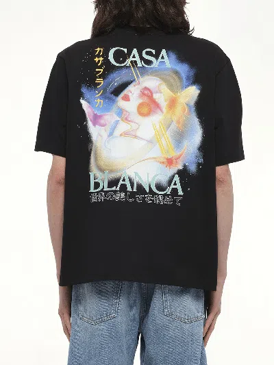 Casablanca Men's Galactic Connection T-shirt In Black
