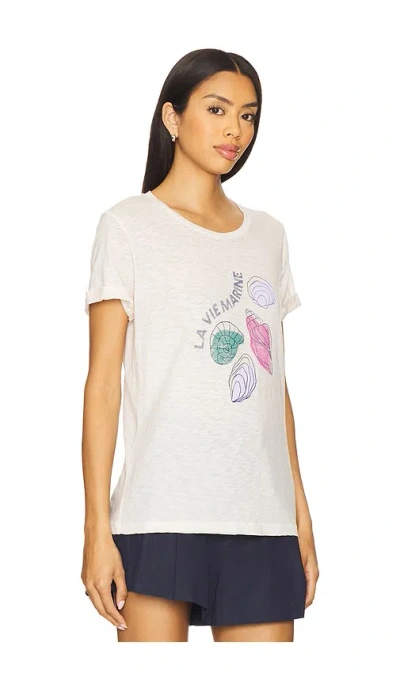 Sundry Marine Rolled Sleeve Tee In Gray