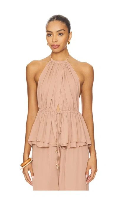 Kimberly Taylor Mallorca Top In Brown