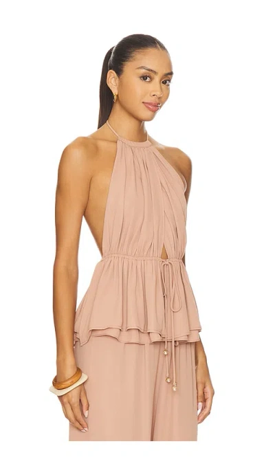 Kimberly Taylor Mallorca Top In Brown