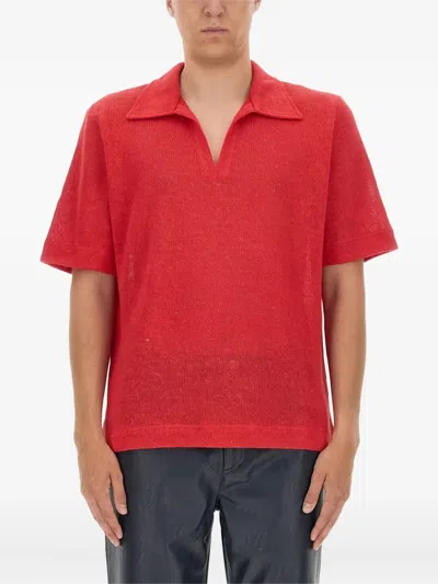 Séfr Textured T-shirt In Red