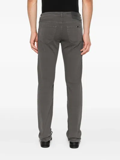 Jacob Cohen Button-fly Five-pocket Trousers In Gray