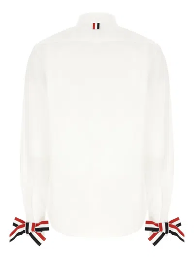 Thom Browne Easy-fit Point Collar Shirt In White