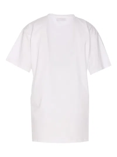 Elisabetta Franchi Knitwear With Crewneck And Graphic Print In White