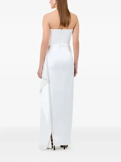 Nicholas Erelyn Strapless Draped Dress In White