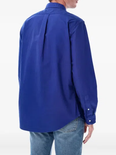 Polo Ralph Lauren Custom Fit Shirt In Blue
