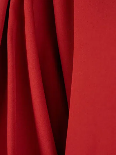 Tom Ford Stretch Silk Satin Shirt In Red