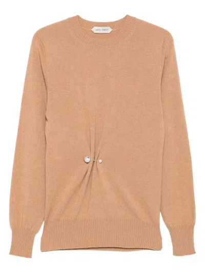 Alberta Ferretti Alberta Ferreti Cashmere Sweater In Brown